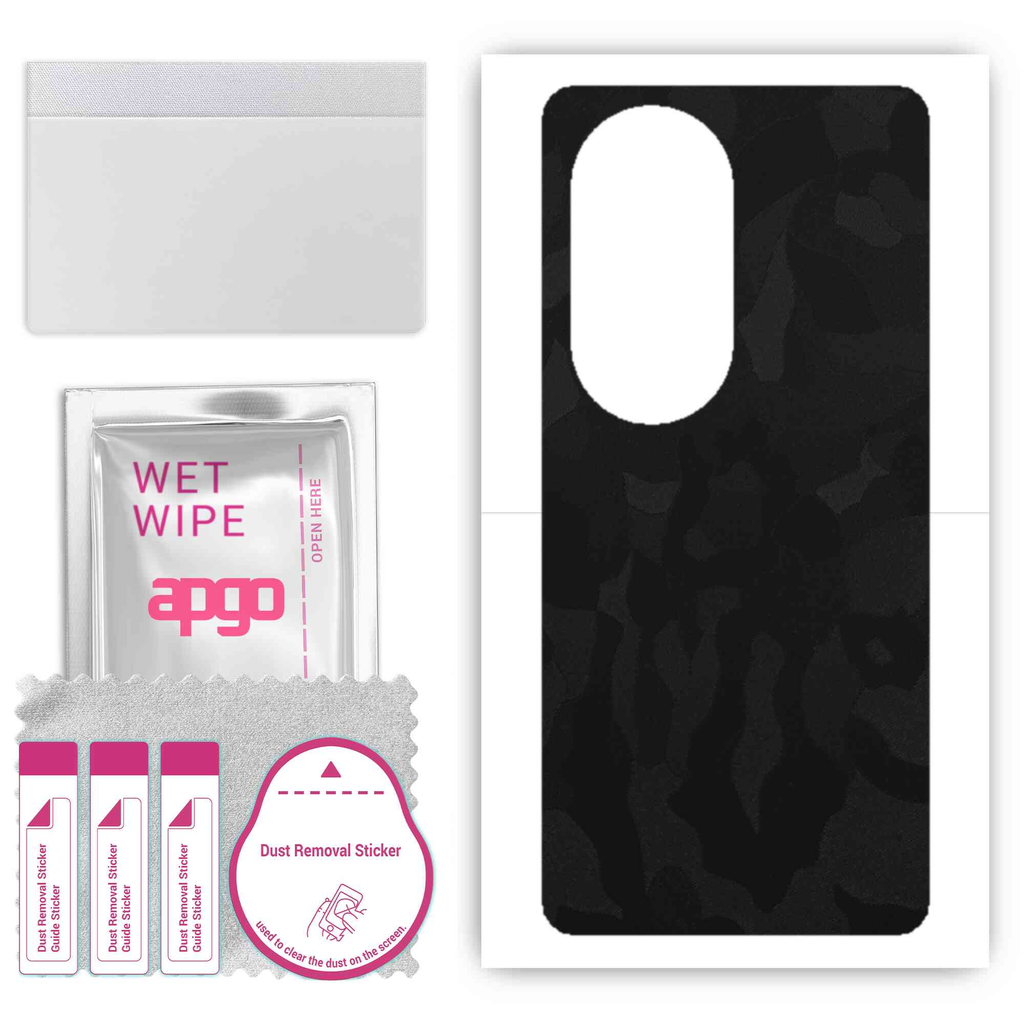 apgo BACK SKIN Film Pellicola protettiva Protezione Posteriore per Huawei P50 Pocket Art Edition, skin sticker film foil vinyl Oro Antico