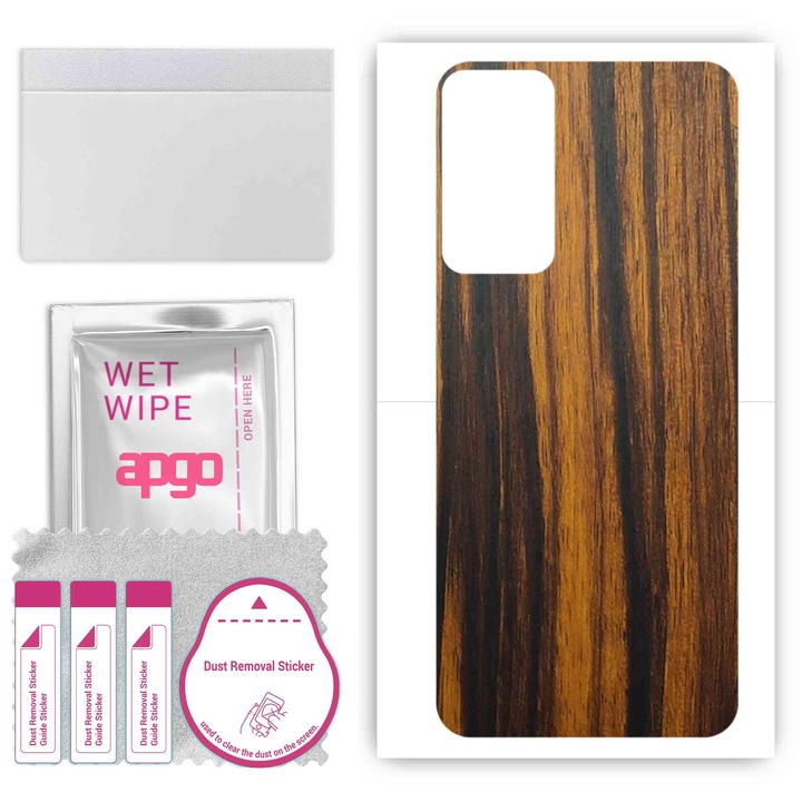 Съвместимо с Tigerwood Infinix Hot 20 5G устойчиво на надраскване задно винилово фолио