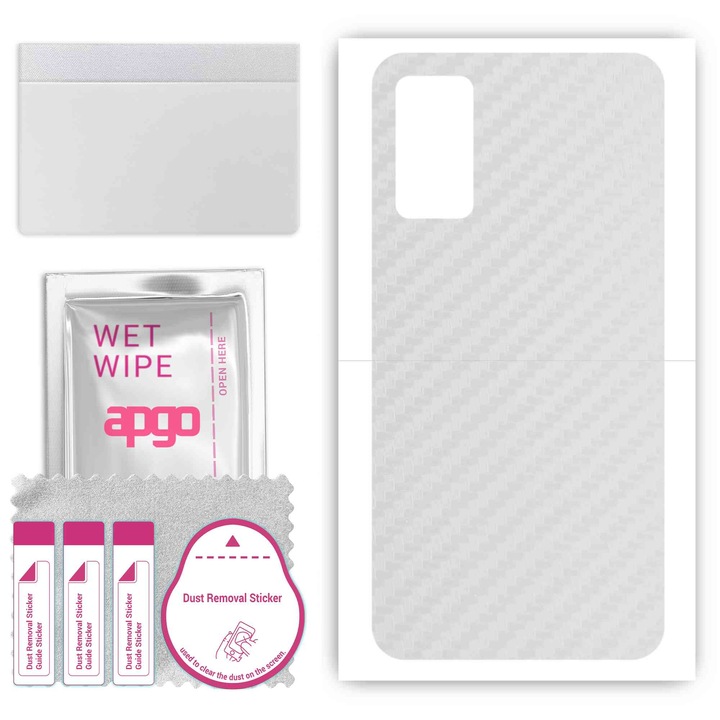 Задно винилово фолио, съвместимо с TCL 406, устойчиво на надраскване, прозрачен