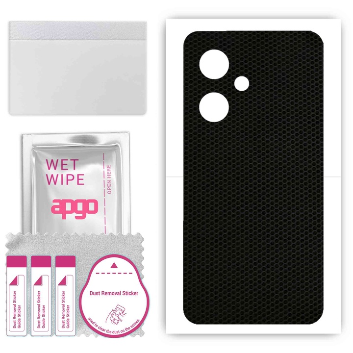 Задно винилово фолио, съвместимо с Vivo Y27 4G, устойчиво на надраскване, матрица