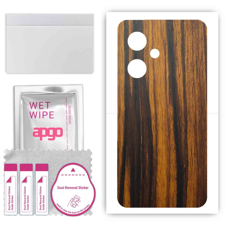 Съвместимо с Tigerwood Infinix Hot 30 5G устойчиво на надраскване задно винилово фолио