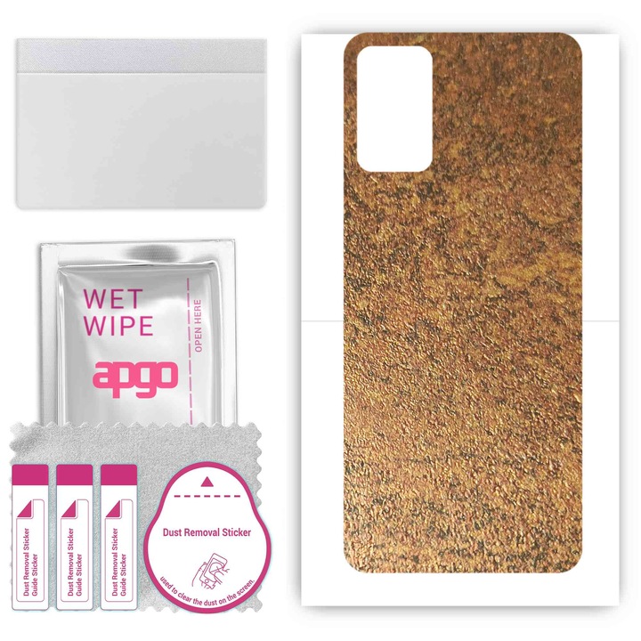 Винилов заден капак, съвместим с Umidigi A13 Pro Max 5G Ръждиво медно покритие против надраскване