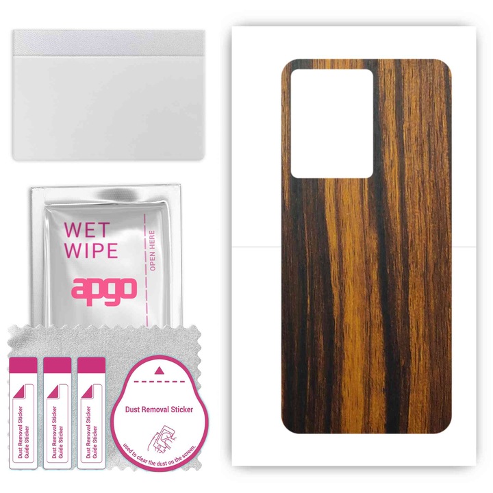 Infinix Note 12 Pro 5G Устойчиво на надраскване винилово фолио Tigerwood Back
