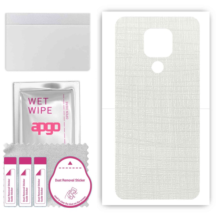 Kruger&Matz Live 8 съвместим заден винилов филм, устойчив на надраскване, бял плат