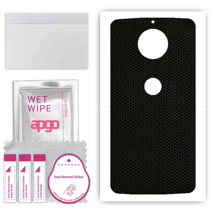 Задно винилово фолио, съвместимо с Motorola Moto G5S Plus, устойчиво на надраскване, матрица