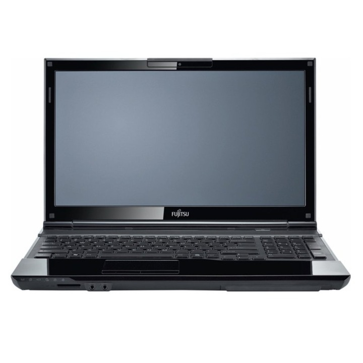 Лаптоп 15.6" (39.62 cm) Fujitsu Lifebook AH532, черен, двуядрен Intel® Core™ i3 2370M 2.4GHz, HD LED Display & GeForce GT 620M 1GB (HDMI), 2GB, 750GB, Windows7 Home, 2.4kg, 3г. гаранция