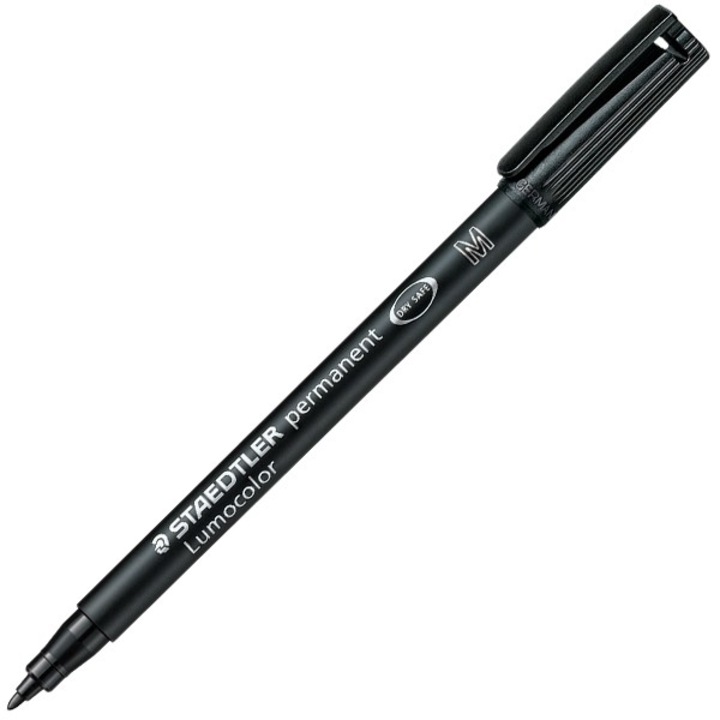 Маркер Staedtler Lumocolor 317 OHP М, ЧЕРЕН, опаковка 10