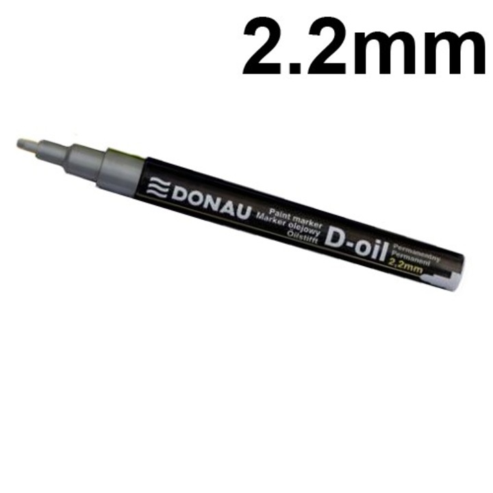 Маркер с лаков ефект Donau 2.2 mm, СРЕБЪРЕН, опаковка 5