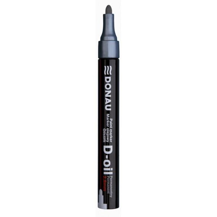 Маркер с лаков ефект Donau 2.8 mm, ЧЕРЕН, опаковка 5