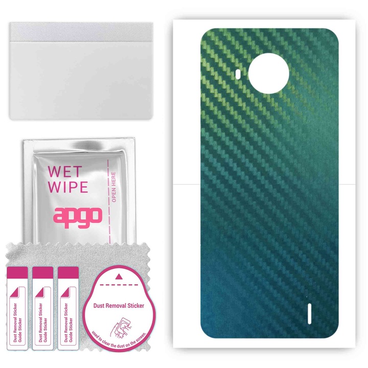 Nokia C20 Plus Съвместим Carbon Chameleon Устойчив на надраскване заден винилов филм CAKA1