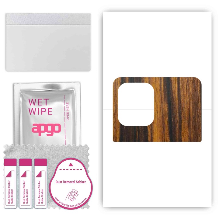 Oppo Find X3 Pro Lensman Устойчиво на надраскване Tigerwood съвместимо задно винилово фолио