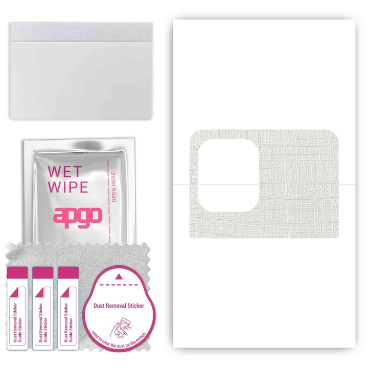 Oppo Find X3 Pro Lensman Устойчив на надраскване винилов филм за заден капак Бял плат