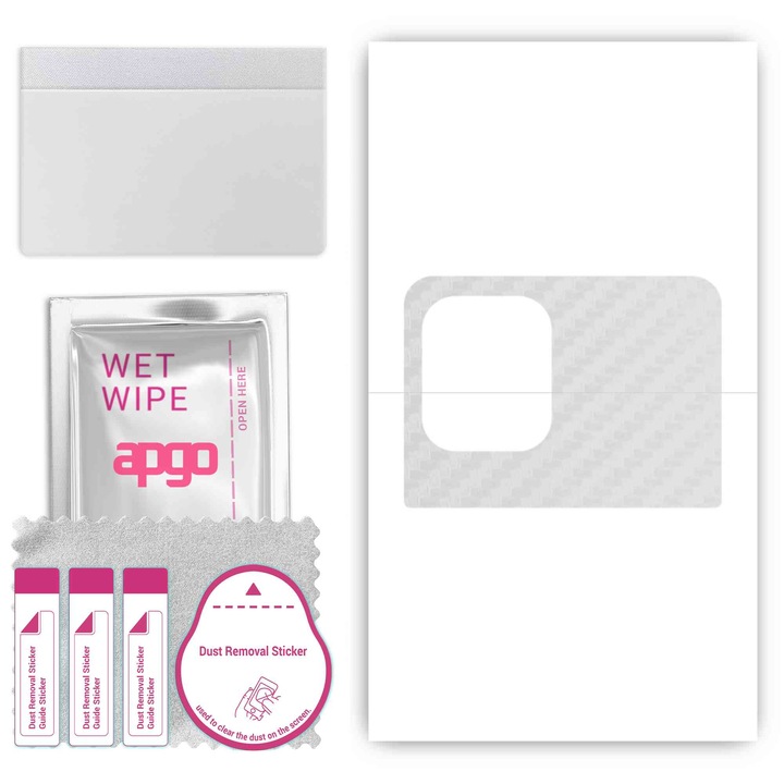 Заден винилов филм, съвместим с Oppo Find X3 Pro Lensman, устойчив на надраскване, прозрачен въглен