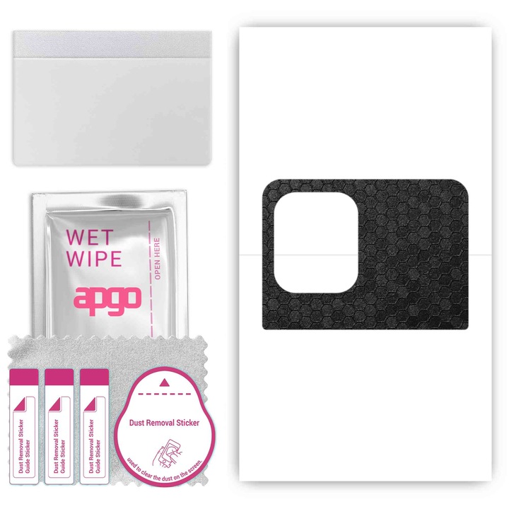 Oppo Find X3 Pro Lensman Anti-Scratch Vinyl Back Film Honeycomb Black