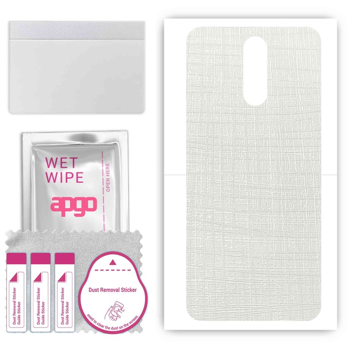 Oppo R17 съвместим заден винилов филм, устойчив на надраскване, бял плат