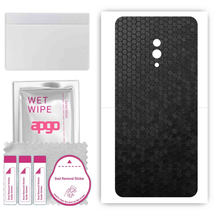 Oppo K3 съвместим, устойчив на надраскване черен винилов филм от пчелна пита