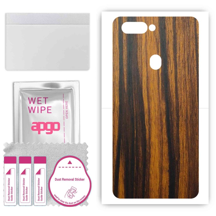 Oppo R15x съвместим, устойчив на надраскване винилов филм от Tigerwood