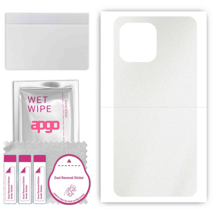 Задно винилово фолио, съвместимо с Oukitel C21 Pro, устойчиво на надраскване, прозрачно матово