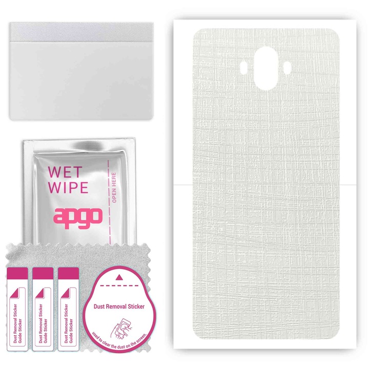 Задно винилово фолио, съвместимо с Oukitel K8000, устойчиво на надраскване, бяла тъкан