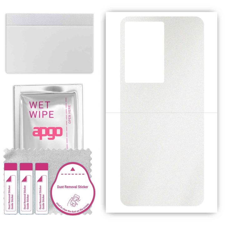 Задно винилово фолио, съвместимо с Vivo S17 Pro, устойчиво на надраскване, прозрачно матово