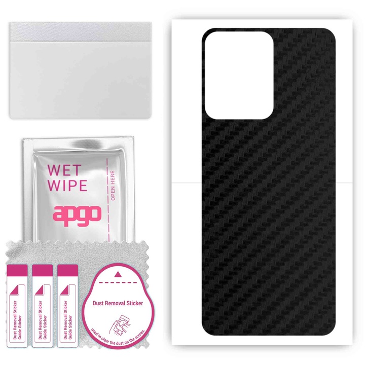 Съвместимо с въглеродно черно Vivo Y77E устойчиво на надраскване задно винилово фолио