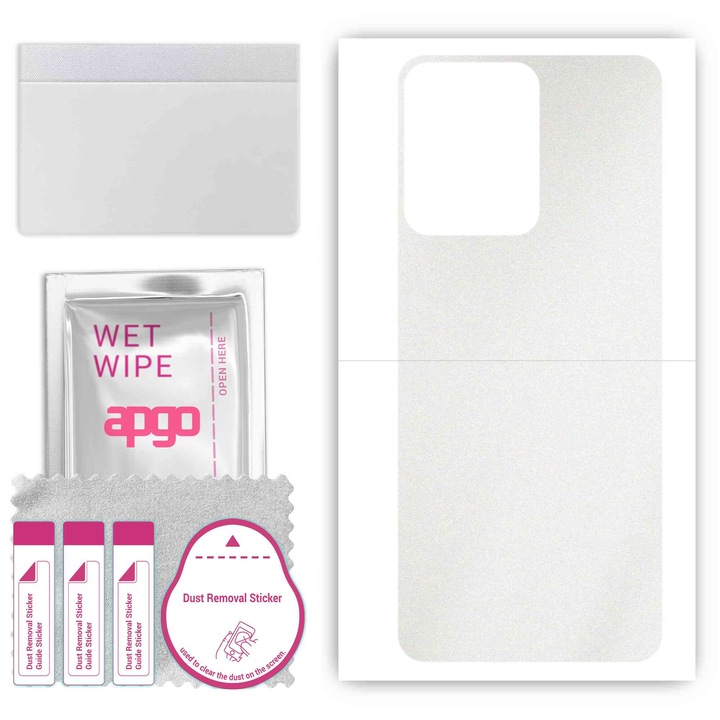 Винилово фолио за гърба, съвместимо с Vivo Y77E, устойчиво на надраскване, прозрачно матово