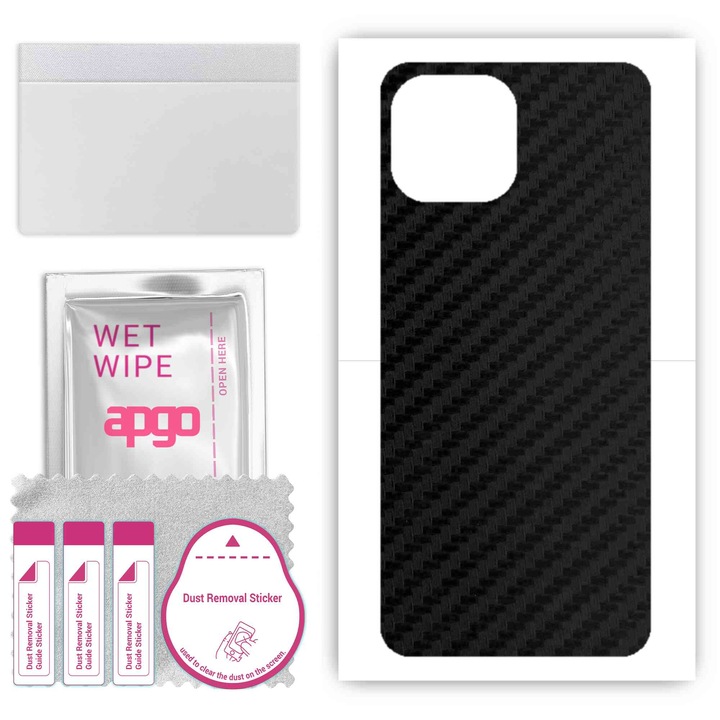 Съвместимо с въглеродно черно Xiaomi 11 Lite 5G NE устойчиво на надраскване задно винилово фолио