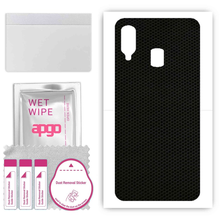 Folie de vinil pentru spate compatibil cu Samsung Galaxy A40, rezistent la zgarieturi, Matricea