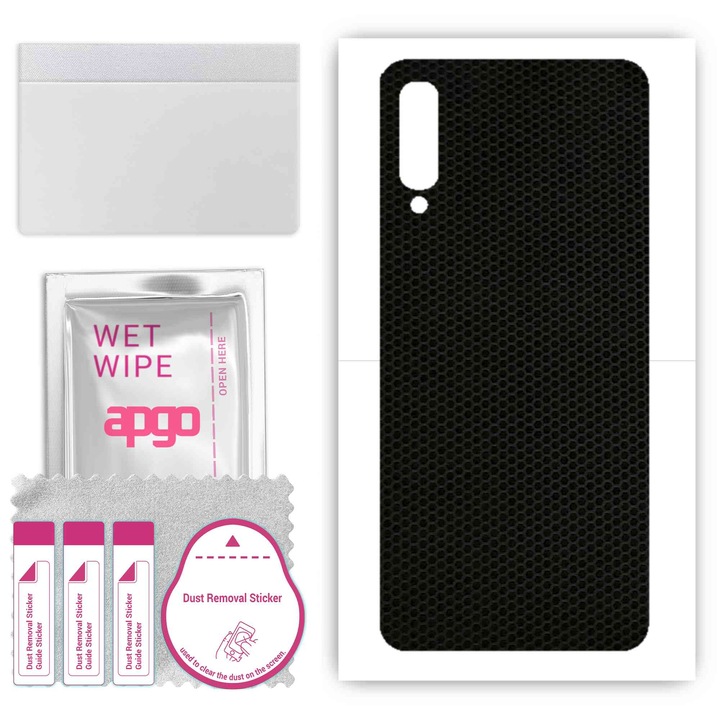 Folie de vinil pentru spate compatibil cu Samsung Galaxy A50, rezistent la zgarieturi, Matricea