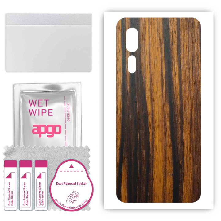 ZTE Axon 10 Pro съвместим, устойчив на надраскване винилов филм Tigerwood Back