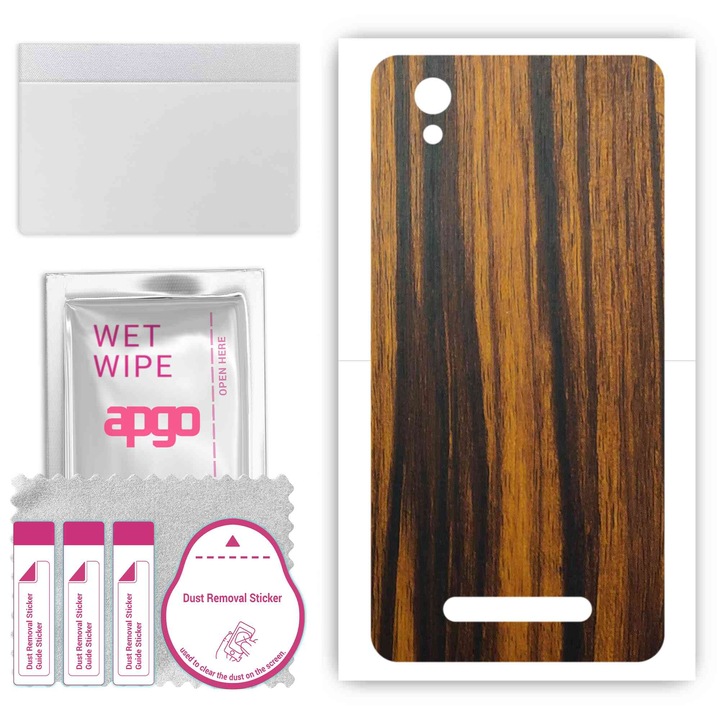 Съвместим с Tigerwood ZTE Blade A5 (2019) устойчив на надраскване заден винилов филм