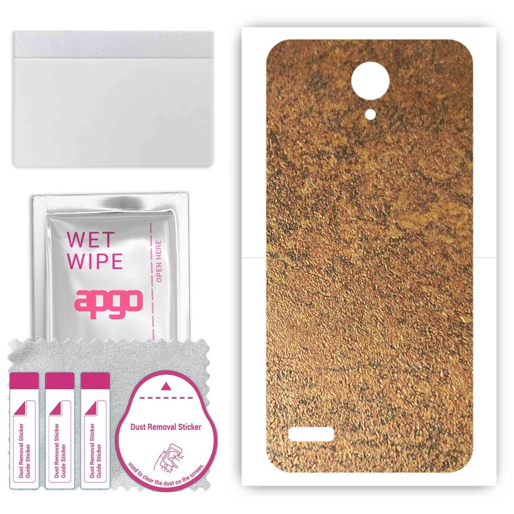 ZTE Blade A520 Устойчив на надраскване заден винилов филм Rusty Copper