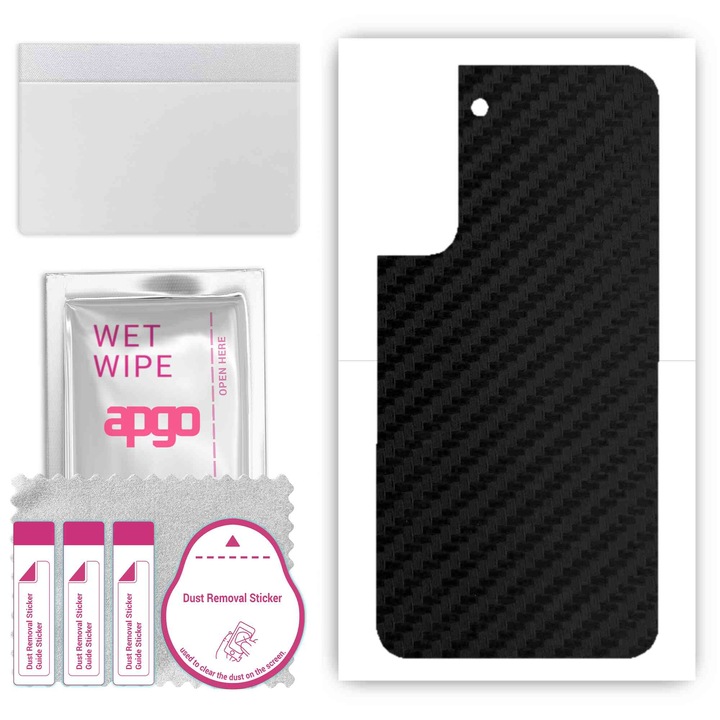 Folie protectie telefon, APGO, Compatibil Samsung Galaxy S22 Plus, Negru