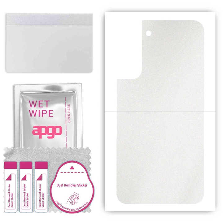Folie protectie telefon, APGO, Compatibil Samsung Galaxy S22 Plus, Transparent