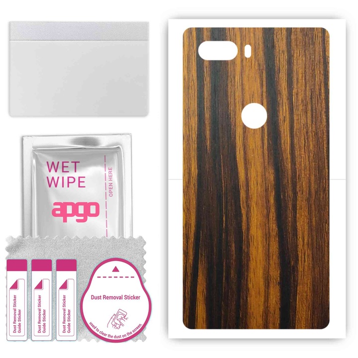 Съвместим с Tigerwood ZTE nubia Z18 устойчив на надраскване заден винилов филм