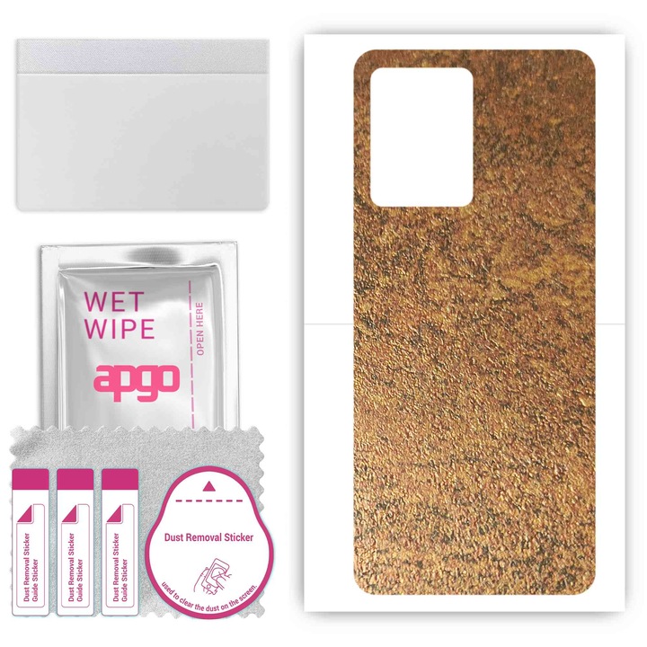 Задно винилово фолио, съвместимо с Umidigi G2, устойчиво на надраскване, ръждива мед