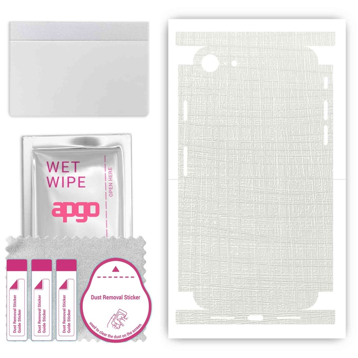 Folie protectie telefon, APGO, Compatibil cu Apple iPhone SE 2020, Alb