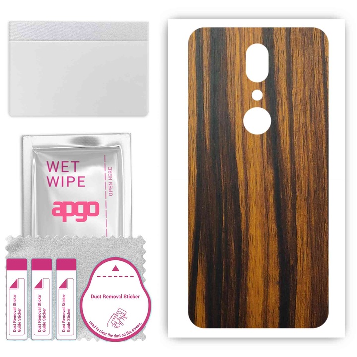 Съвместимо с Sharp Aquos V устойчиво на надраскване винилово фолио от Tigerwood