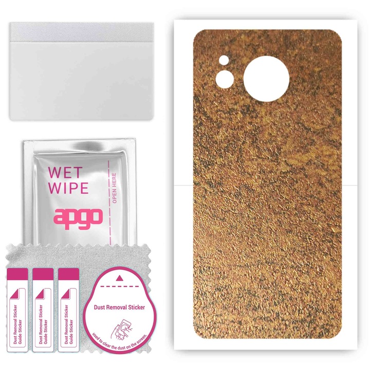 Sharp Aquos Sense7 Plus, съвместим, устойчив на надраскване заден винилов филм, ръждясала мед