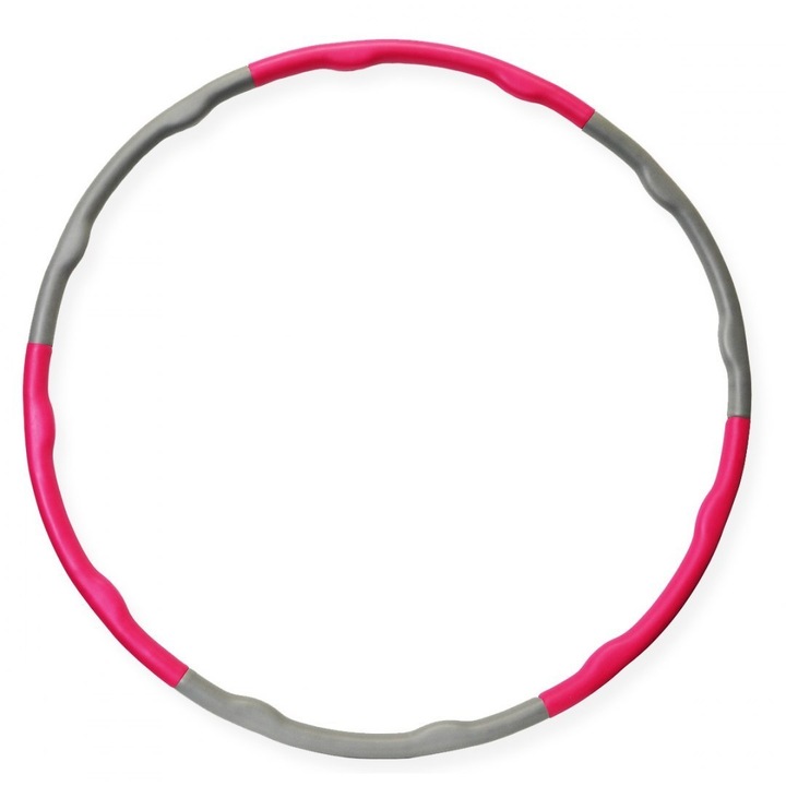 Hoola Hoop fitness, Spartan Sport, műanyag, 95 cm, szürke/piros