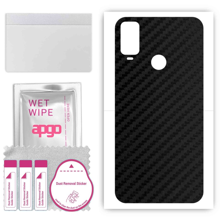 TCL 304 Съвместимо въглеродно черно устойчиво на надраскване задно винилово фолио