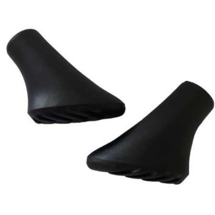 Комплект от 2 гумирани капачки, Spartan sport, гума, 9 мм, черен