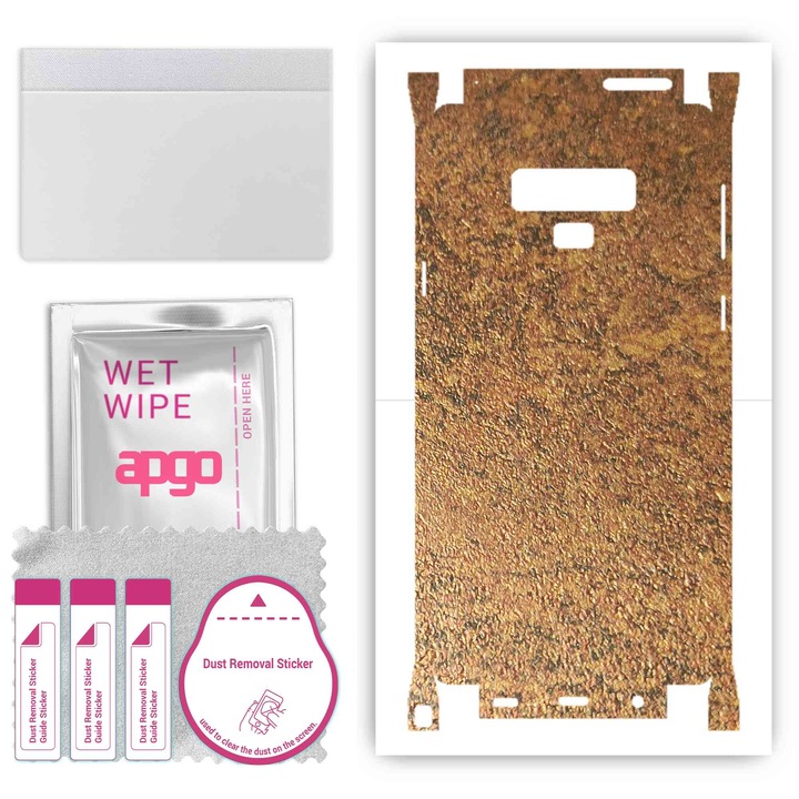 Folie protectie telefon, Apgo, Compatibil cu Samsung Galaxy Note 9, Vinil, Cupru