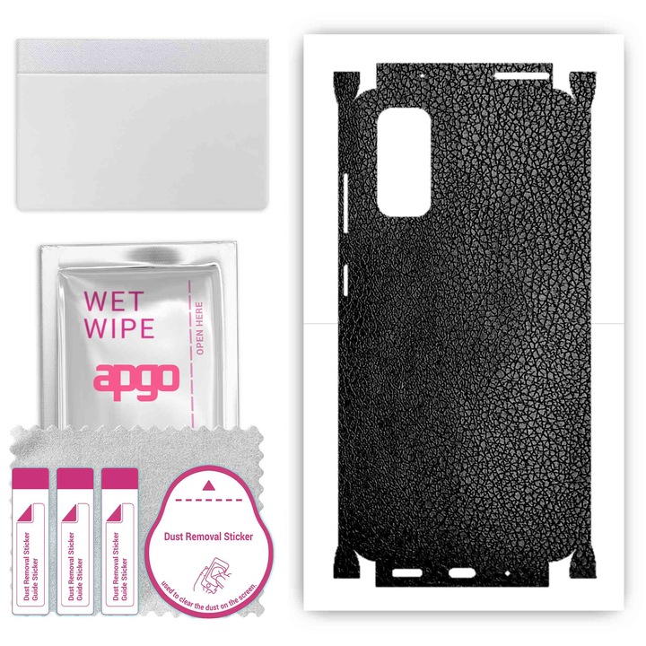 Folie protectie telefon, Apgo, Compatibil cu Samsung Galaxy S20 Ultra 5G, Vinil, Negru