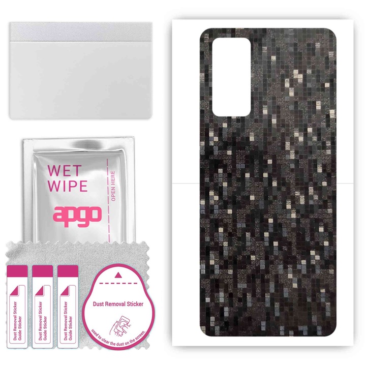 Tecno Pova 5G, устойчиво на надраскване задно винилово фолио, съвместимо с въглеродно черни пиксели