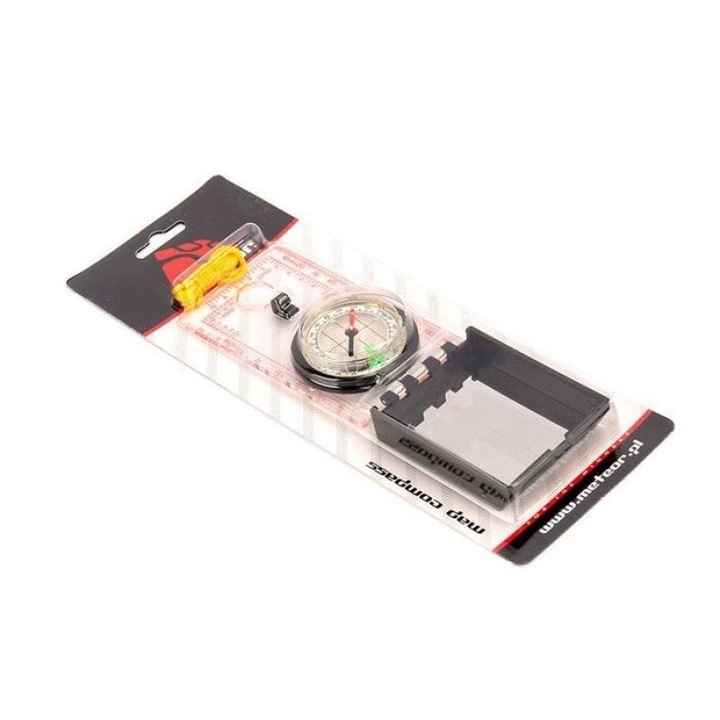 Iránytű, Meteor, Műanyag, Fekete