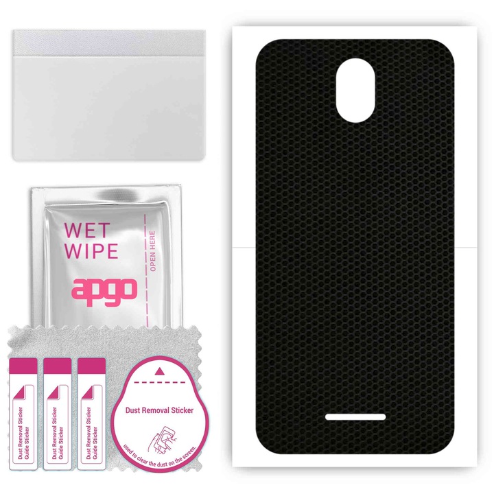 Задно винилово фолио, съвместимо с TP-Link Neffos C5 Plus, устойчиво на надраскване, матрица