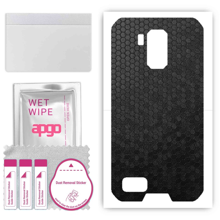 Протектор Ulefone Armor X7 Pro Anti-Scratch Black Honeycomb Vinyl Back Cover