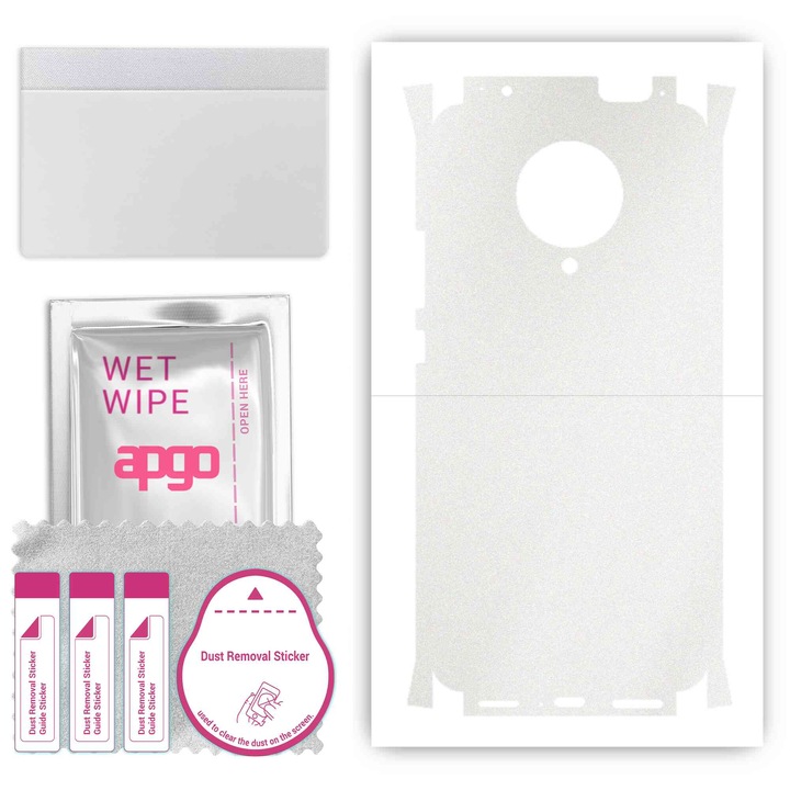 Folie de vinil pentru spate + parti compatibile cu Xiaomi Poco F2 Pro, rezistent la zgarieturi, Mata transparenta