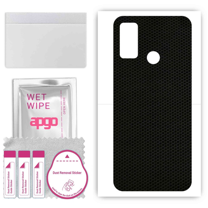 Folie de vinil pentru spate compatibil cu Ulefone Note 10, rezistent la zgarieturi, Matricea